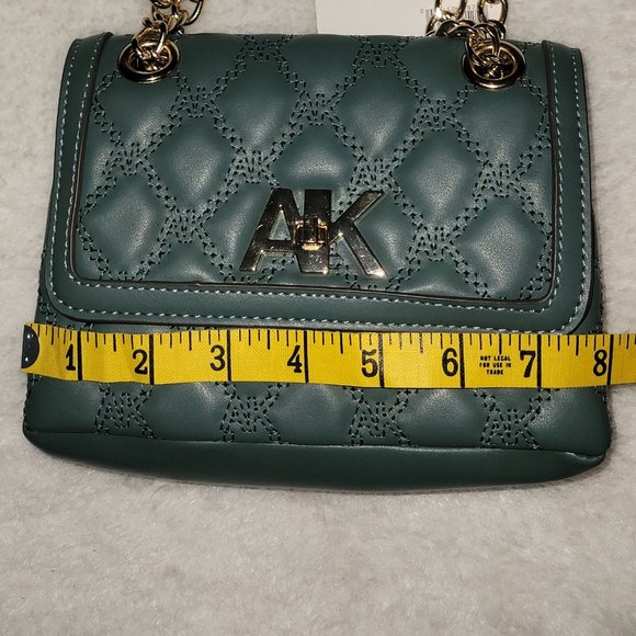 ANNE KLEIN KELLY ROSEMARY / GREEN Quilted Bag - Picture 7 of 8